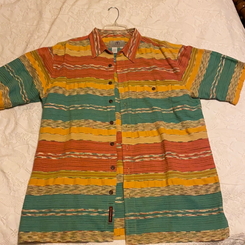 Striped colorful Button-down shirt